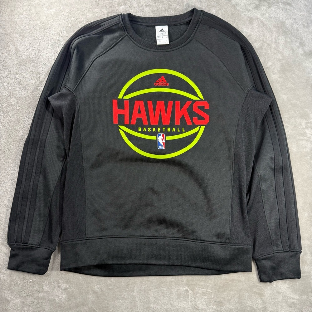 Atlanta Hawks NBA Basketball Adidas Pullover Sweatshirt Men's Sz M Trae Young